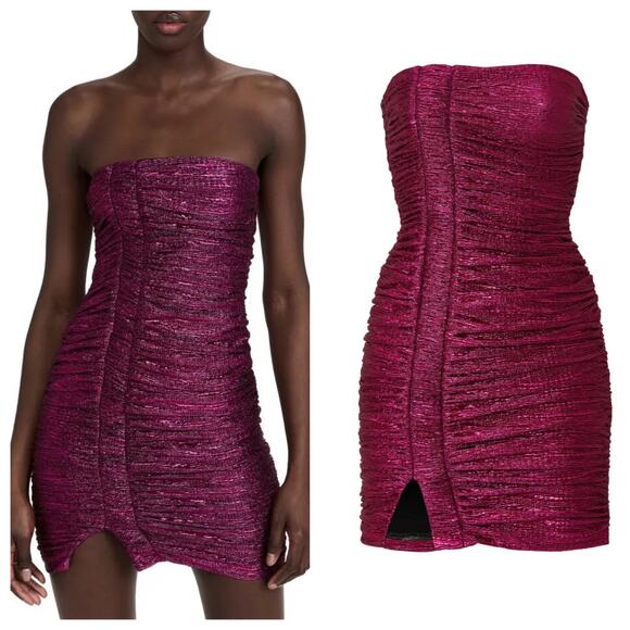 Black Halo Strapless Mini Dress - Picture 2 of 6